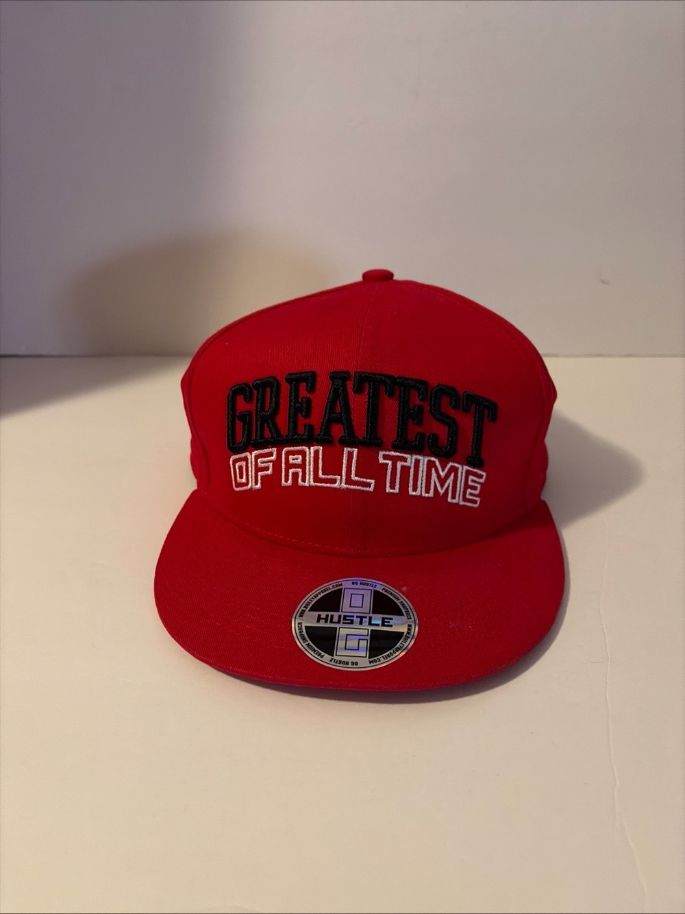 OG Hustle “GREATEST OF ALL TIME” Snapback Hat –Embroidered Lettering